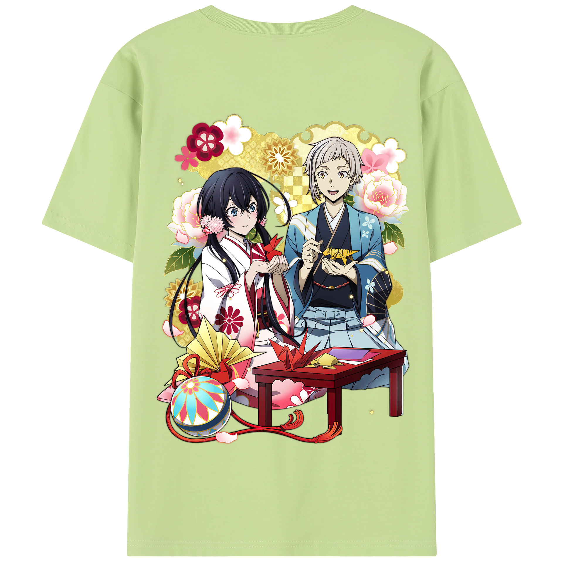 （画像用） 文豪ストレイドッグス Bungo Stray Dogs 綿100％半袖Tシャツ（背面プリント）